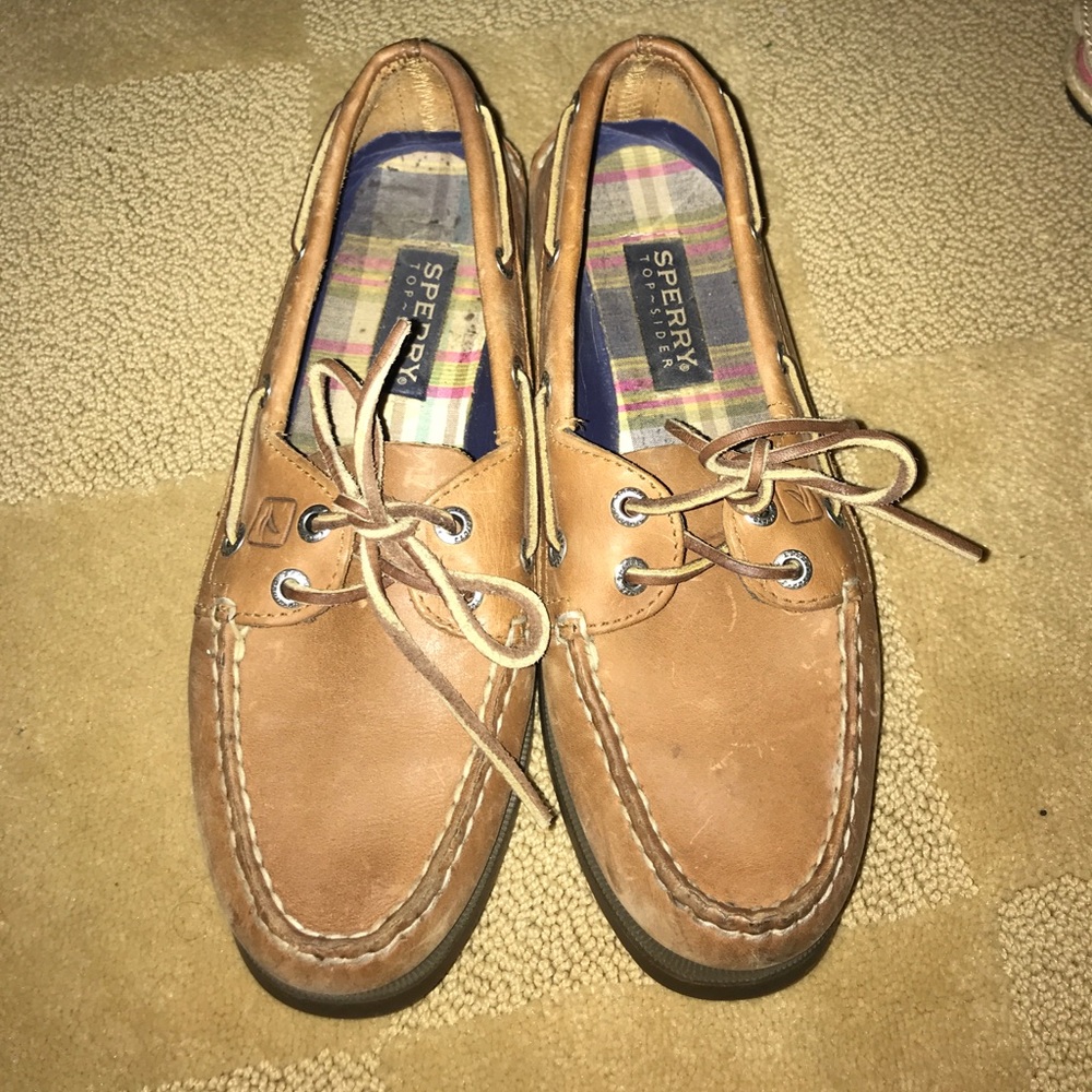 Leather Sperrys Barely Worn - image 1